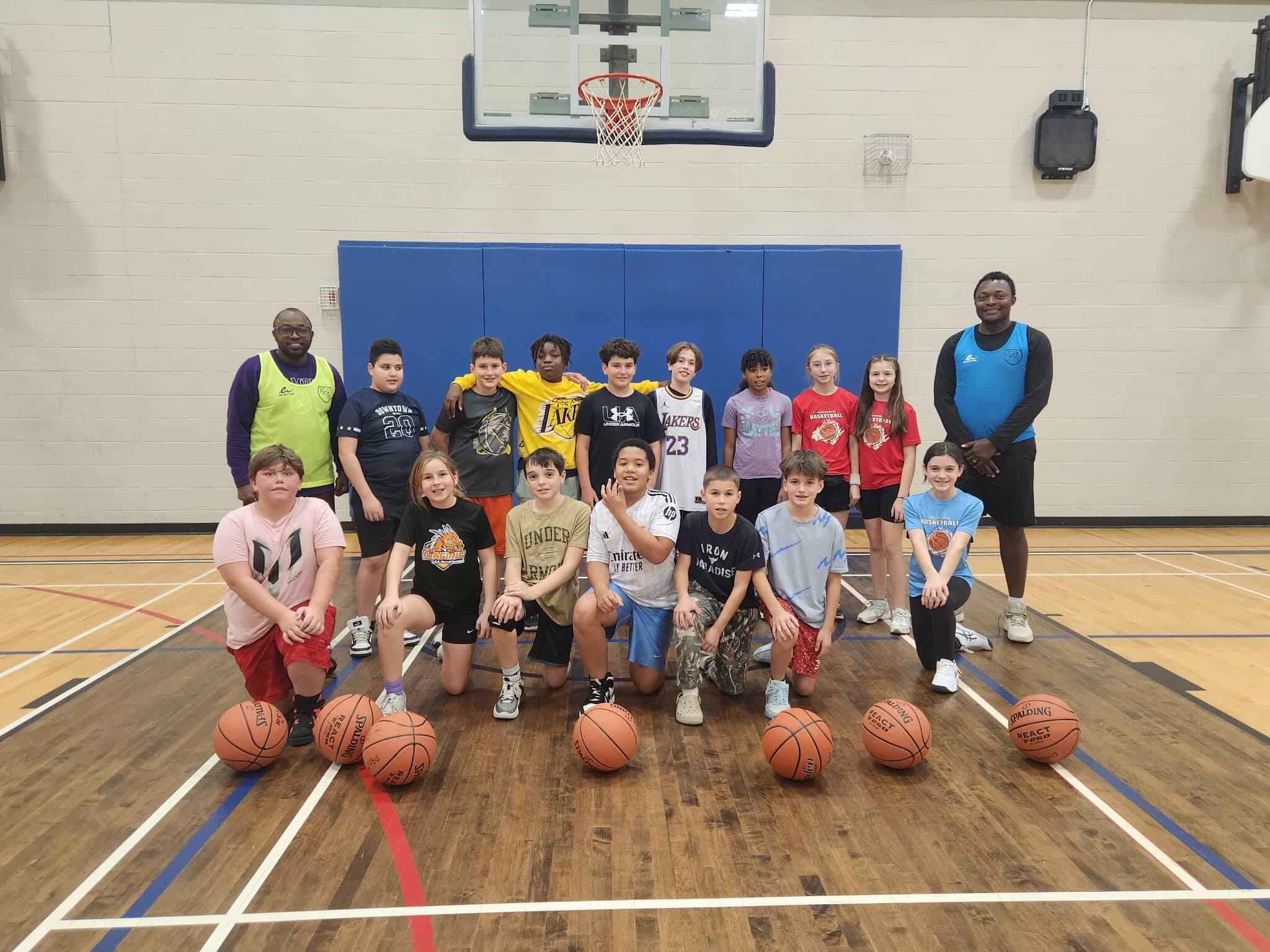 Kids basketball team