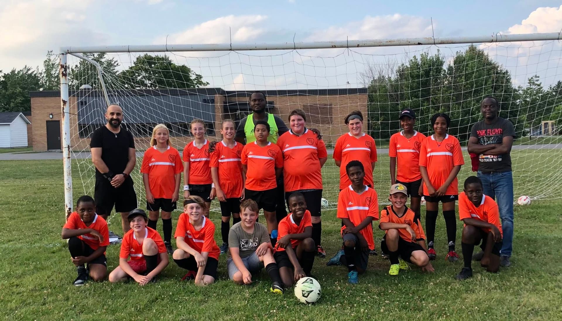 Soccer mixed youth team