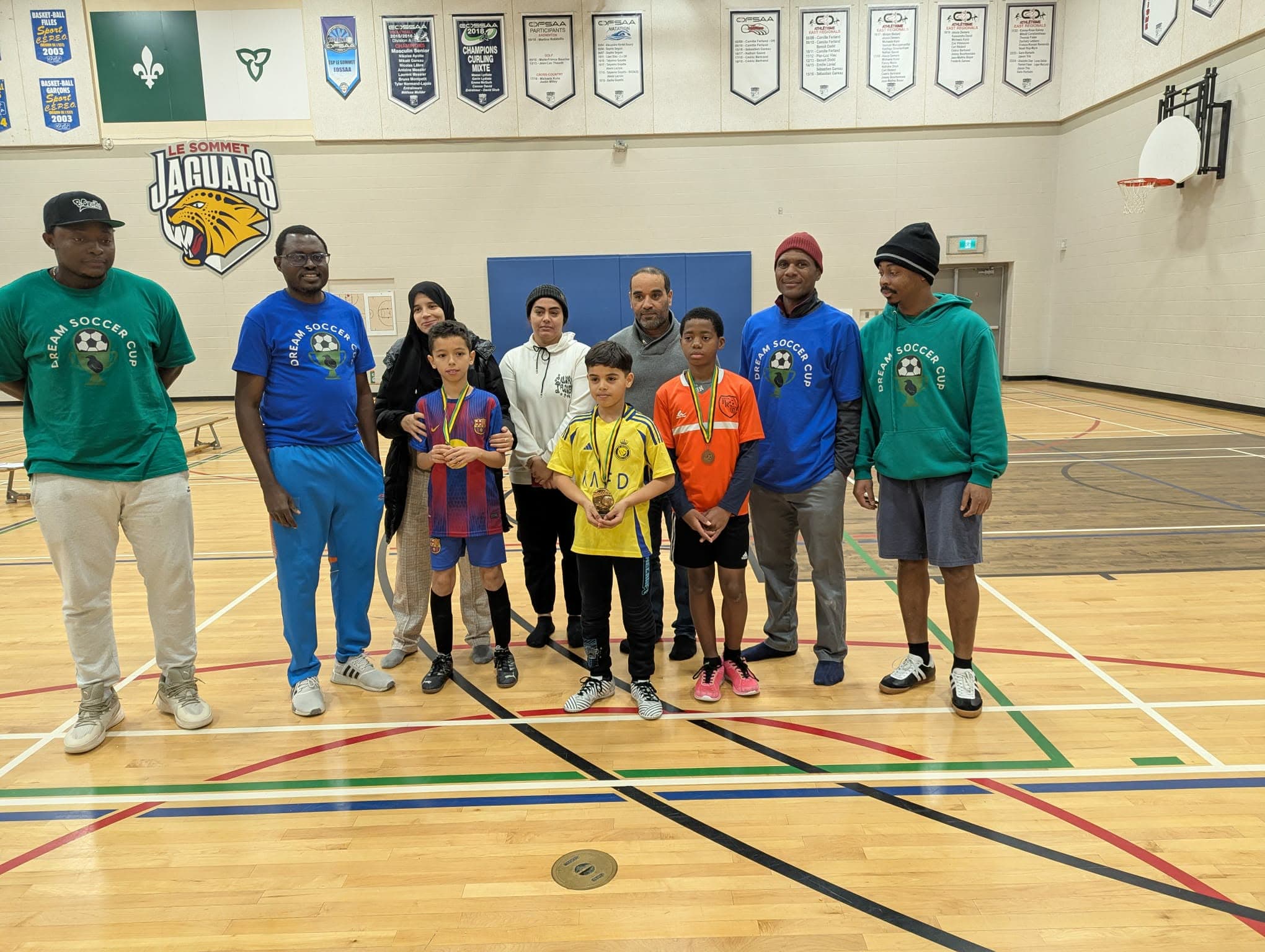 Soccer award ceremony