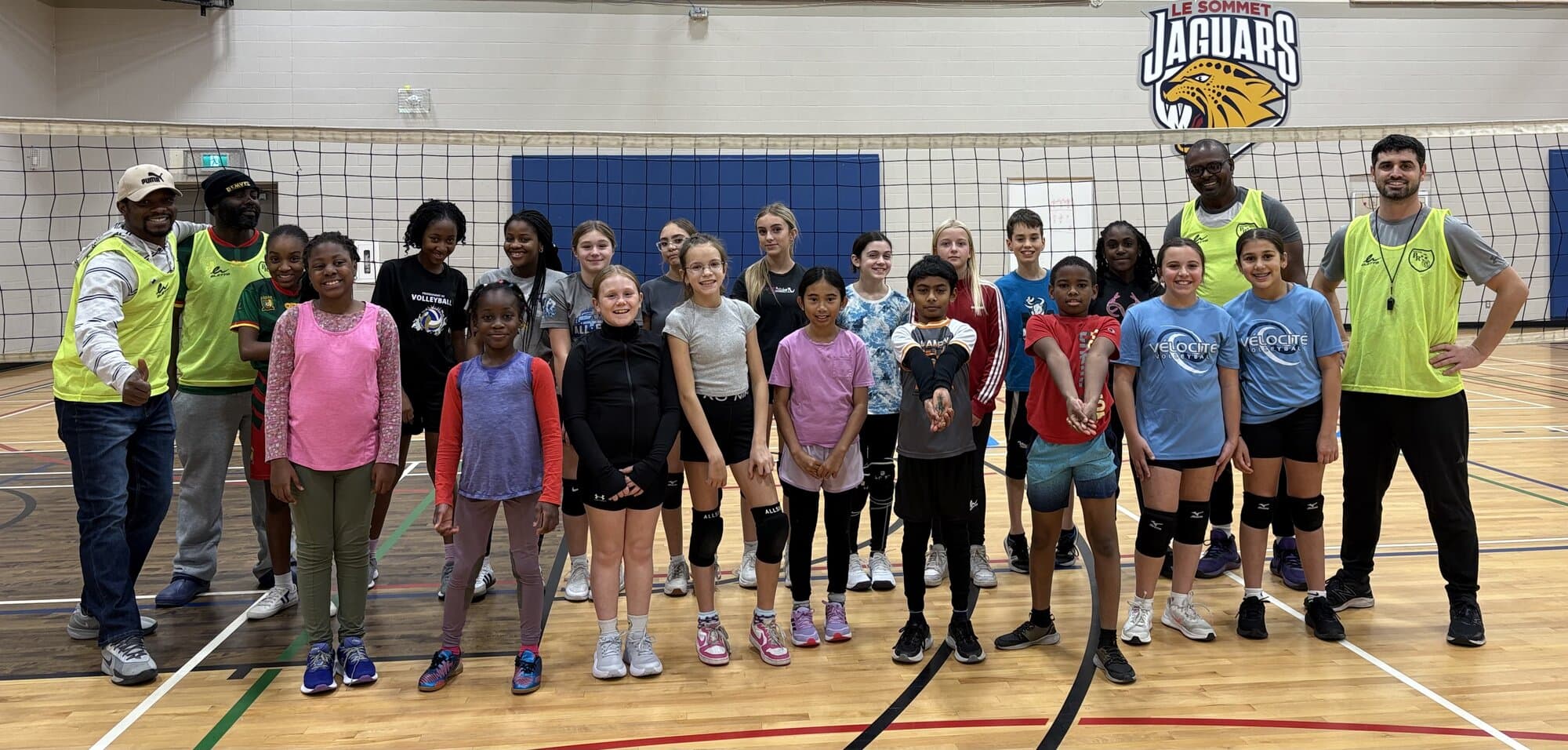 Volleyball children group at Le Sommet
