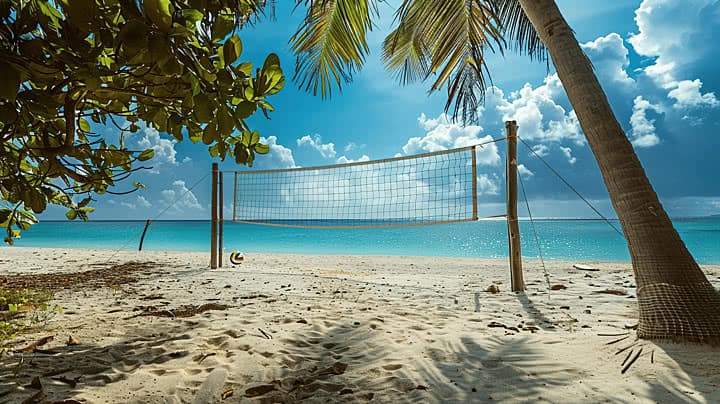 Beach volleyball net